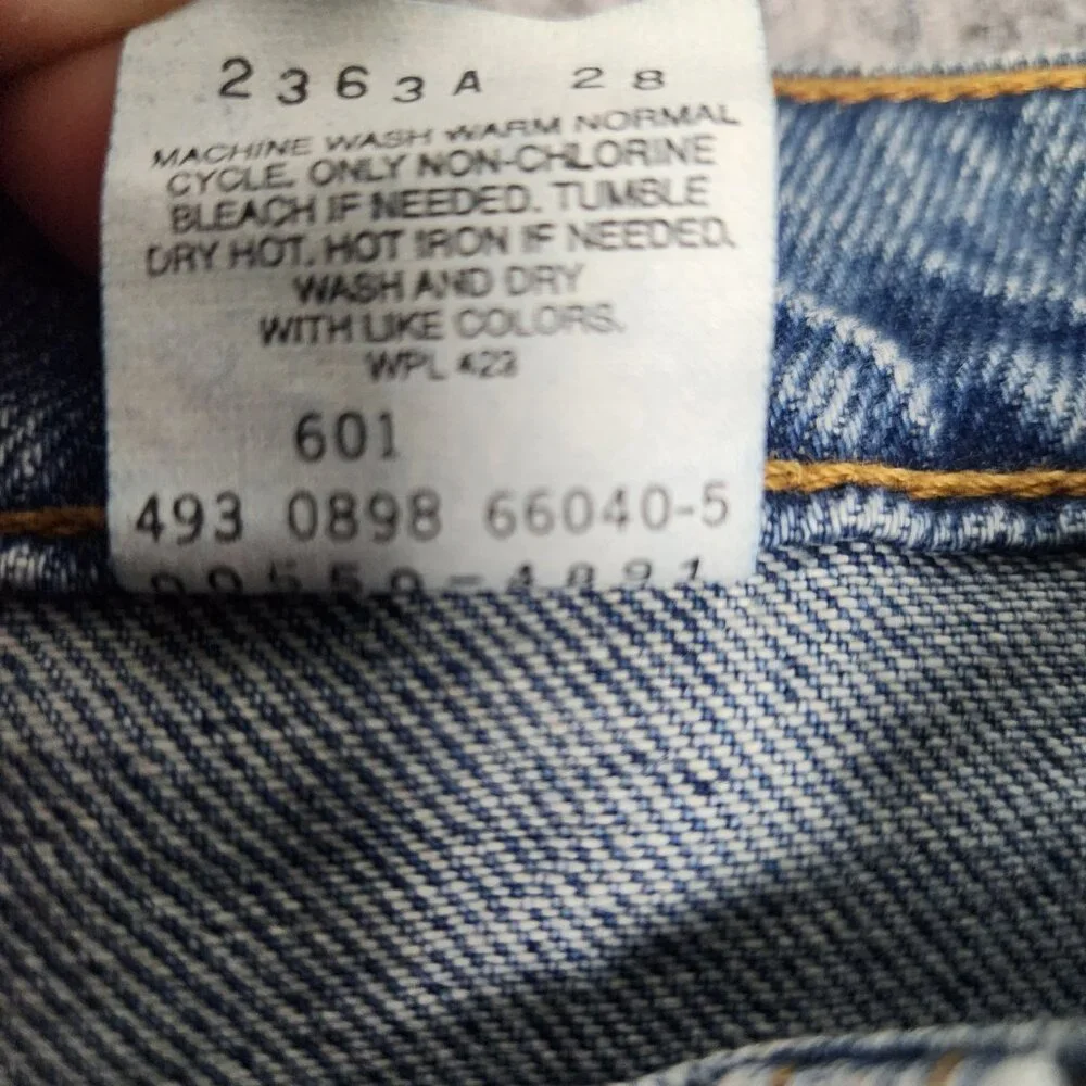 Levis 550 Red Tab VTG 80s Jeans New Men 33x36 Blue Medium Wash Faded Relaxed Fit